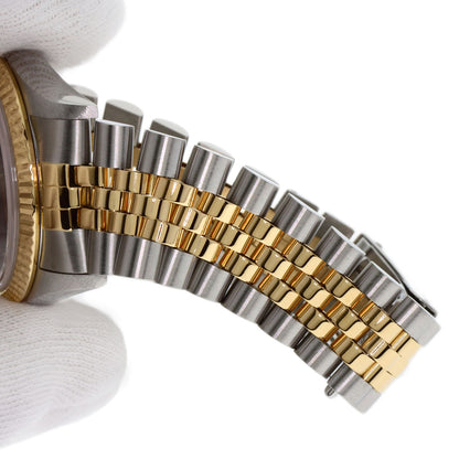ROLEX ロレックス 16233G デイトジャスト 10P ダイヤモンド 腕時計 SS メンズ 中古