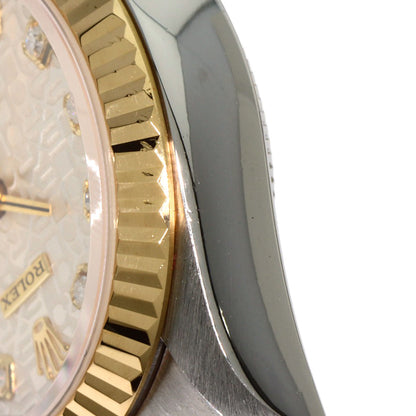 ROLEX ロレックス 69173G デイトジャスト 10P ダイヤモンド 腕時計 SS レディース 中古