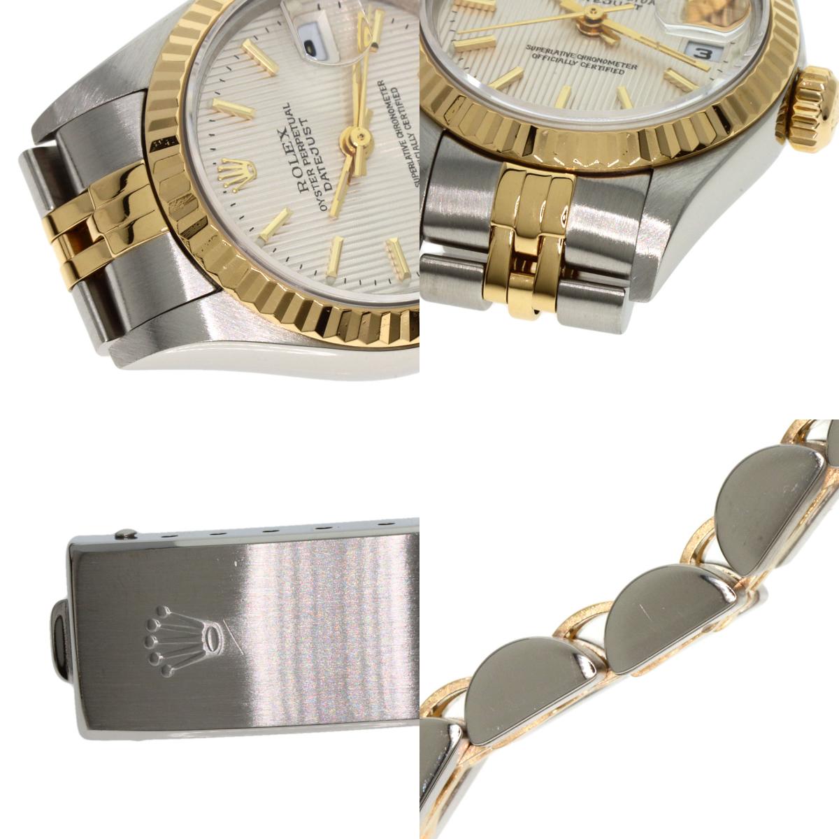ROLEX ロレックス 79173 デイトジャスト シルバータペストリー 腕時計 SS レディース 中古