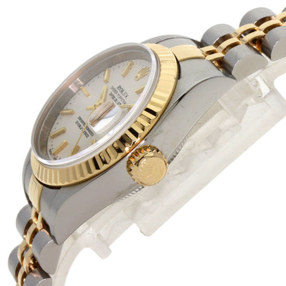 ROLEX ロレックス 79173 デイトジャスト シルバータペストリー 腕時計 SS レディース 中古
