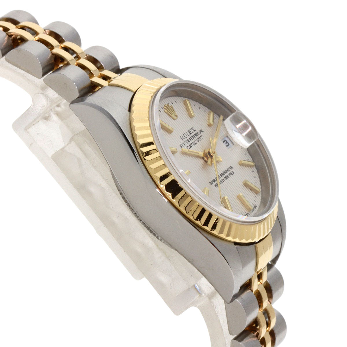 ROLEX ロレックス 79173 デイトジャスト シルバータペストリー 腕時計 SS レディース 中古