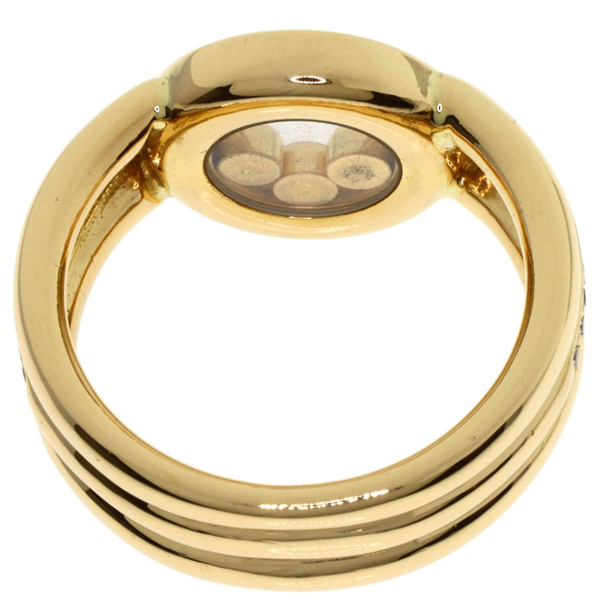 Chopard ショパール ハッピーダイヤモンド 82/1080-20 リング・指輪 K18YG レディース 中古