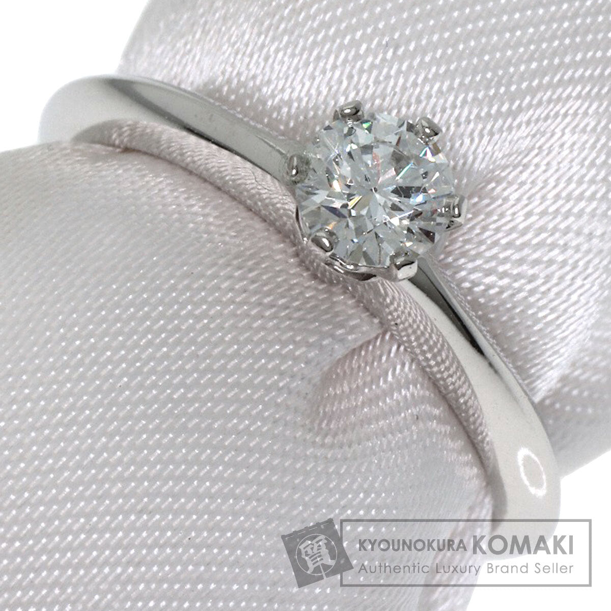 TIFFANY&Co. ティファニー ソリティア 1P ダイヤモンド リング・指輪 PT950 レディース 中古