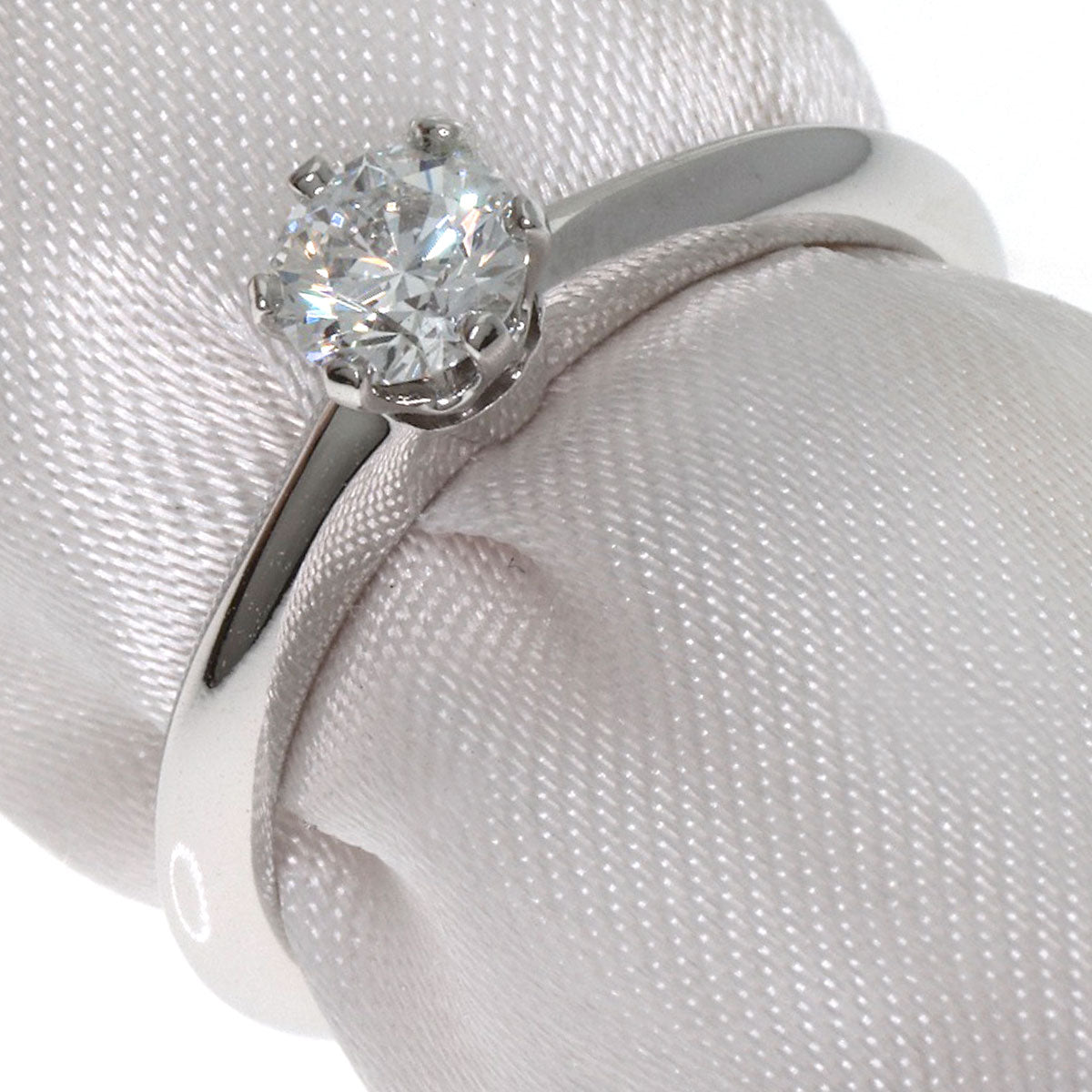 TIFFANY&Co. ティファニー ソリティア 1P ダイヤモンド リング・指輪 PT950 レディース 中古