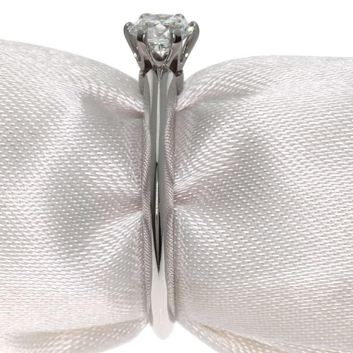 TIFFANY&Co. ティファニー ソリティア 1P ダイヤモンド リング・指輪 PT950 レディース 中古