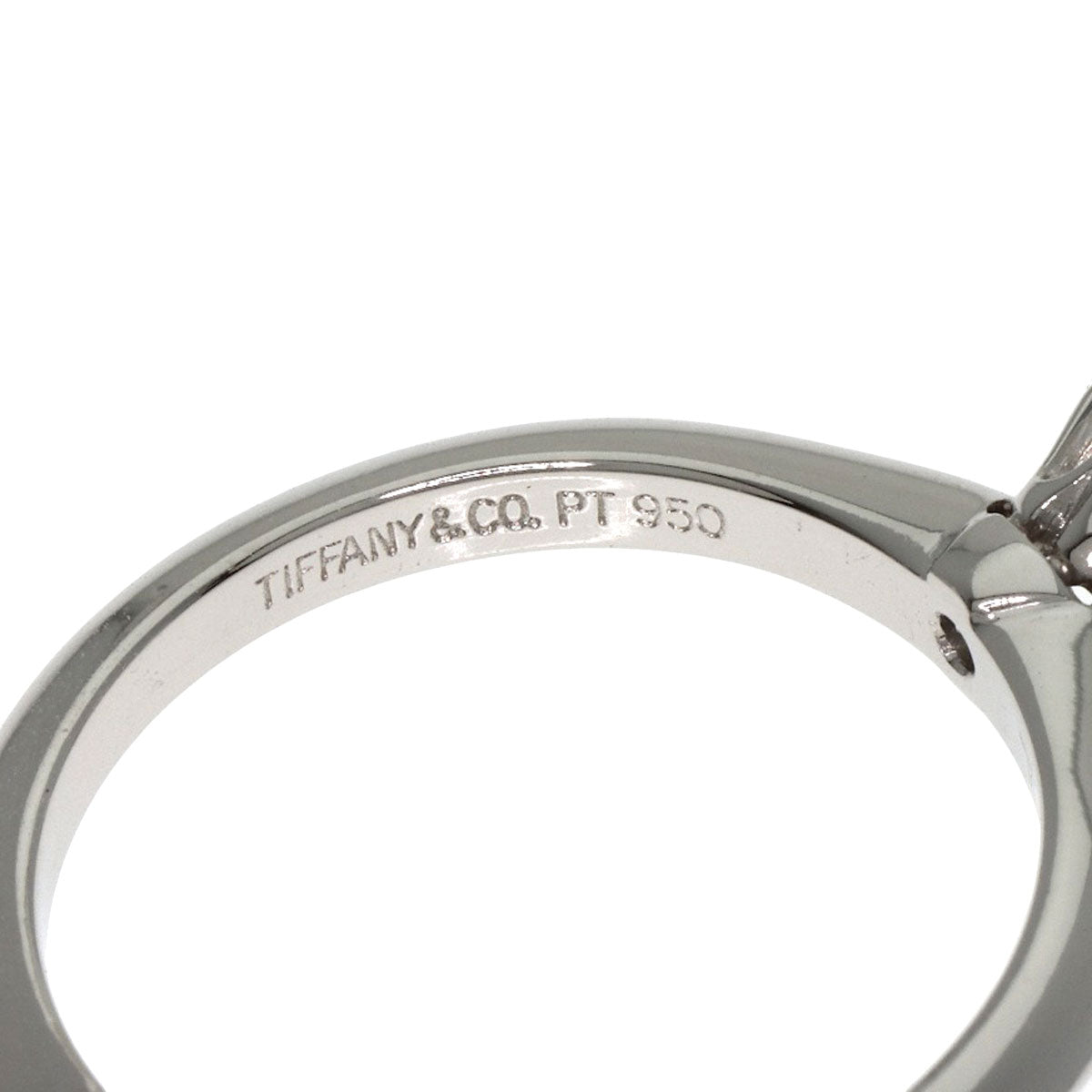 TIFFANY&Co. ティファニー ソリティア 1P ダイヤモンド リング・指輪 PT950 レディース 中古