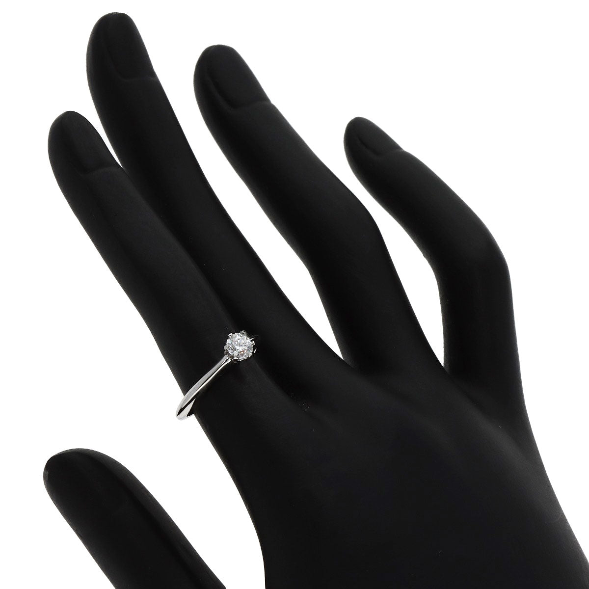 TIFFANY&Co. ティファニー ソリティア 1P ダイヤモンド リング・指輪 PT950 レディース 中古