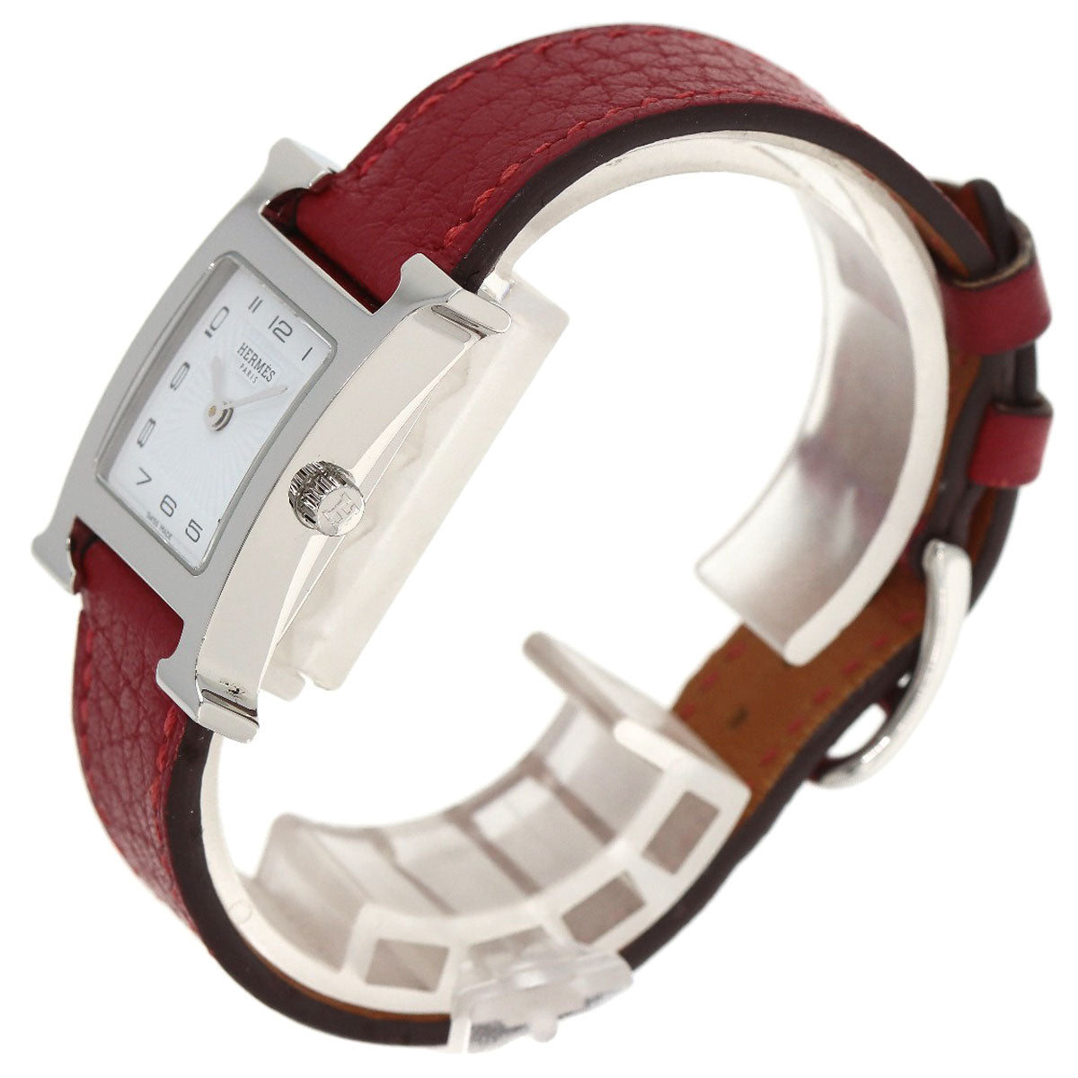 HERMES エルメス HH11.210 Hウォッチ 腕時計 SS レディース 中古