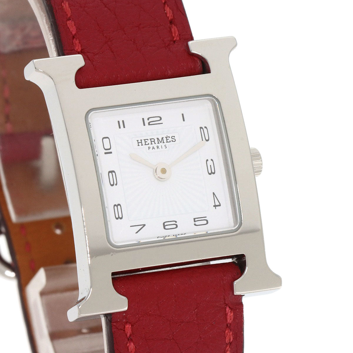 HERMES エルメス HH11.210 Hウォッチ 腕時計 SS レディース 中古