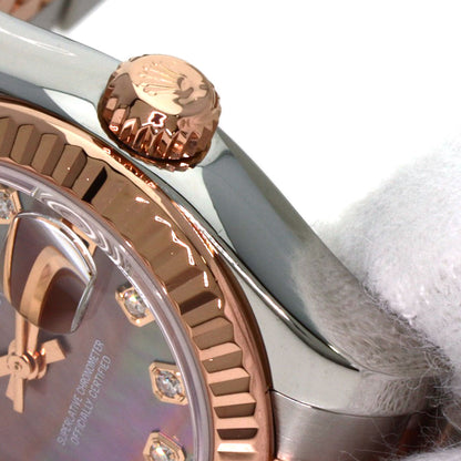 ROLEX ロレックス 179171NG デイトジャスト 10P ダイヤモンド 腕時計 SS レディース 中古