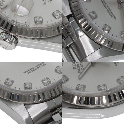 ROLEX ロレックス 16234G デイトジャスト 10P ダイヤモンド 腕時計 SS メンズ 中古