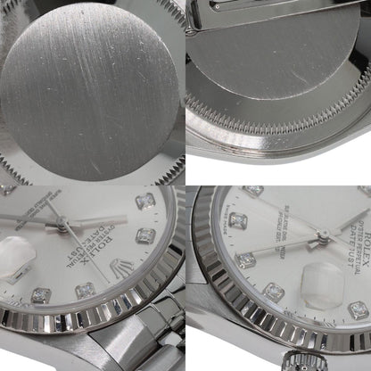 ROLEX ロレックス 16234G デイトジャスト 10P ダイヤモンド 腕時計 SS メンズ 中古