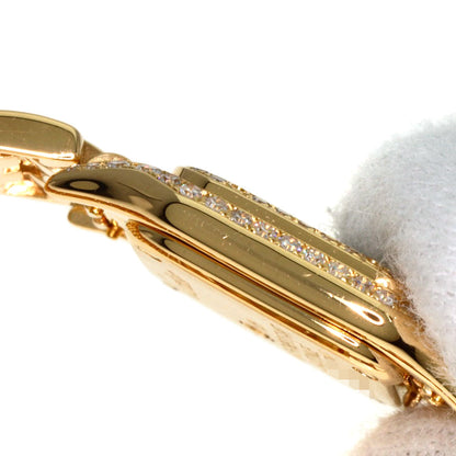 CARTIER カルティエ WF3164FR ミニパンテール 2重ベゼル ダイヤモンド 腕時計 K18YG レディース 中古
