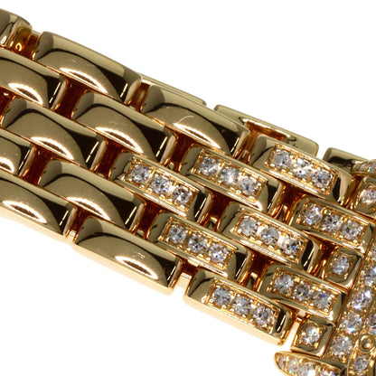 CARTIER カルティエ WF3164FR ミニパンテール 2重ベゼル ダイヤモンド 腕時計 K18YG レディース 中古