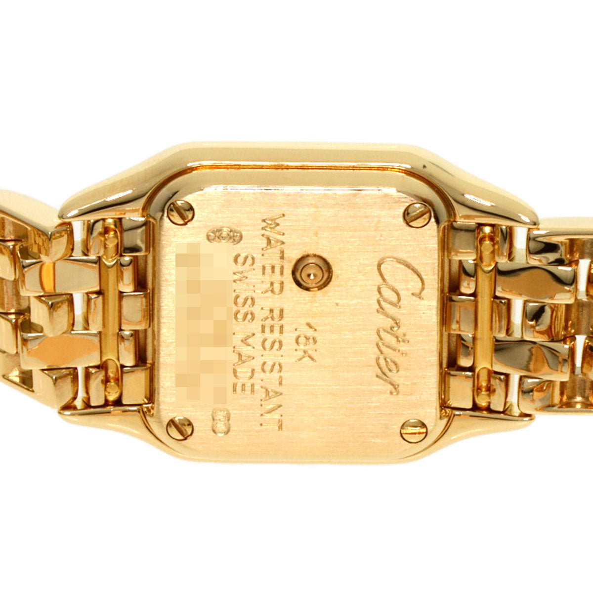CARTIER カルティエ WF3164FR ミニパンテール 2重ベゼル ダイヤモンド 腕時計 K18YG レディース 中古