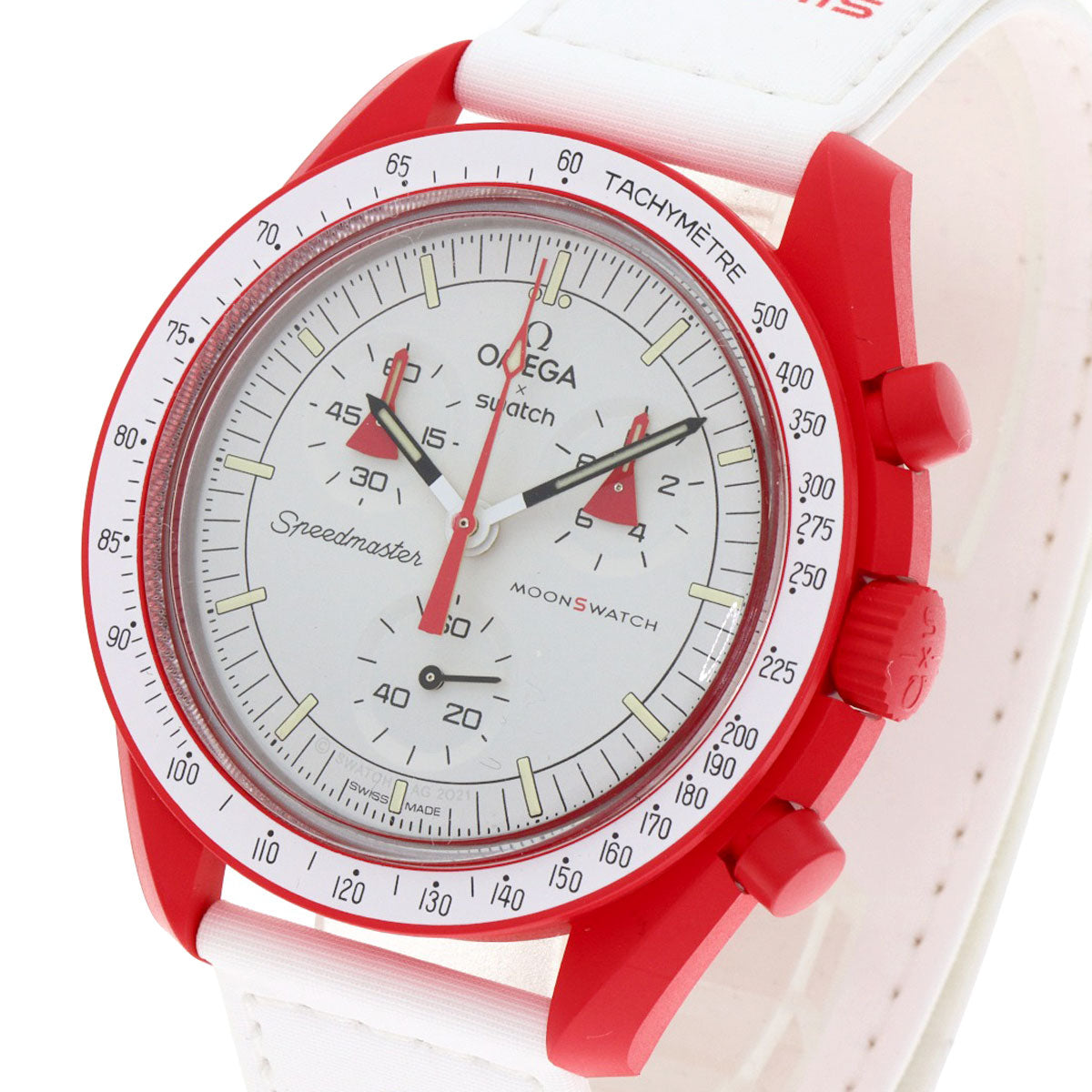 スウォッチ S033R100 MISSION TO MARS スピードマスター オメガ コラボ 腕時計 中古 商品画像4
