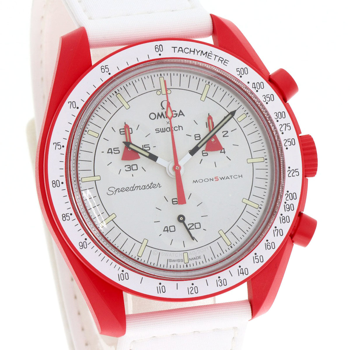 スウォッチ S033R100 MISSION TO MARS スピードマスター オメガ コラボ 腕時計 中古 商品画像5