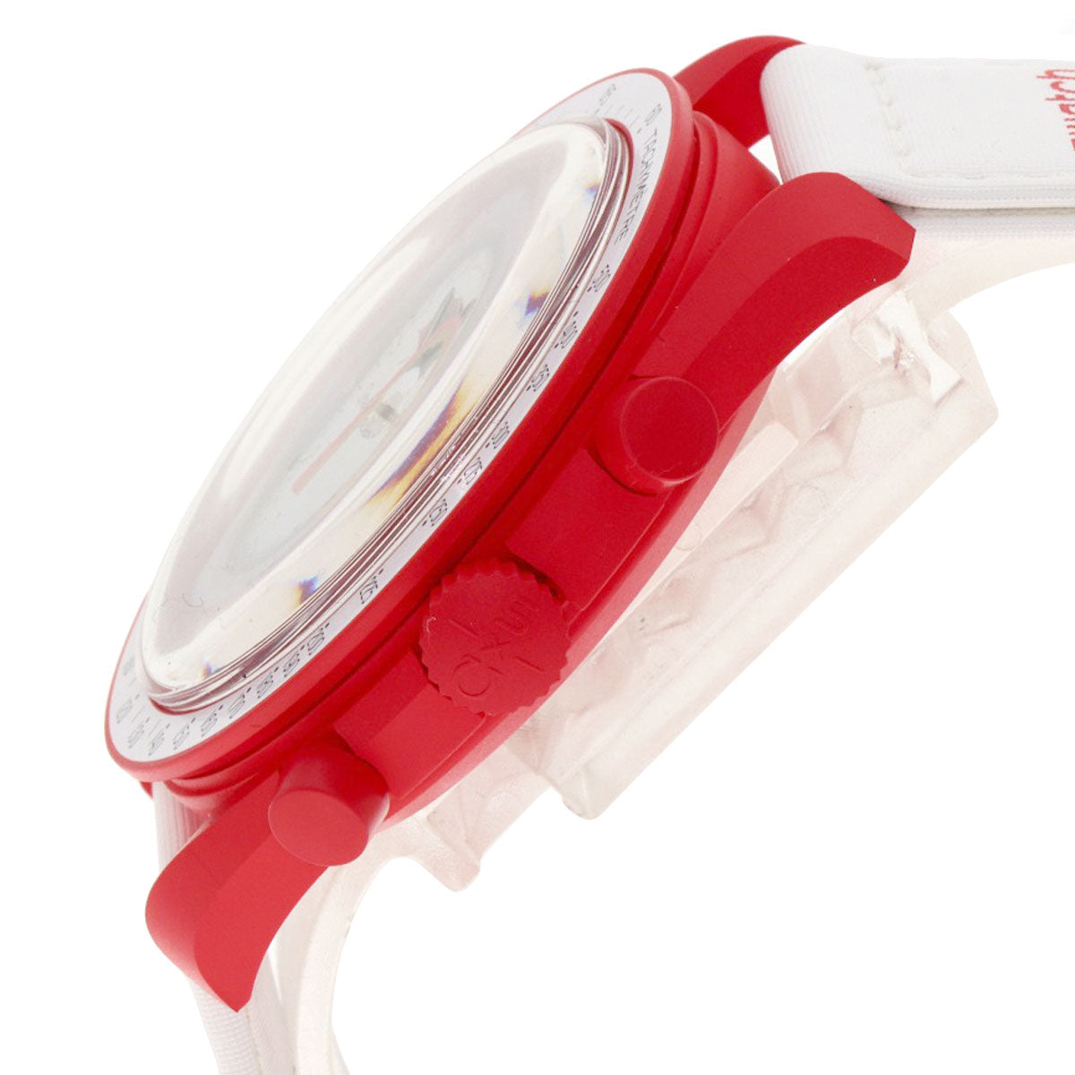 Swatch スウォッチ S033R100 MISSION TO MARS スピードマスター オメガ コラボ 腕時計 セラミック メンズ 中古