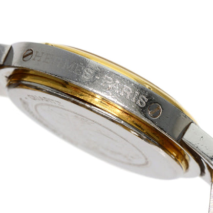 HERMES エルメス クリッパー 旧ベルト 腕時計 SS レディース 中古