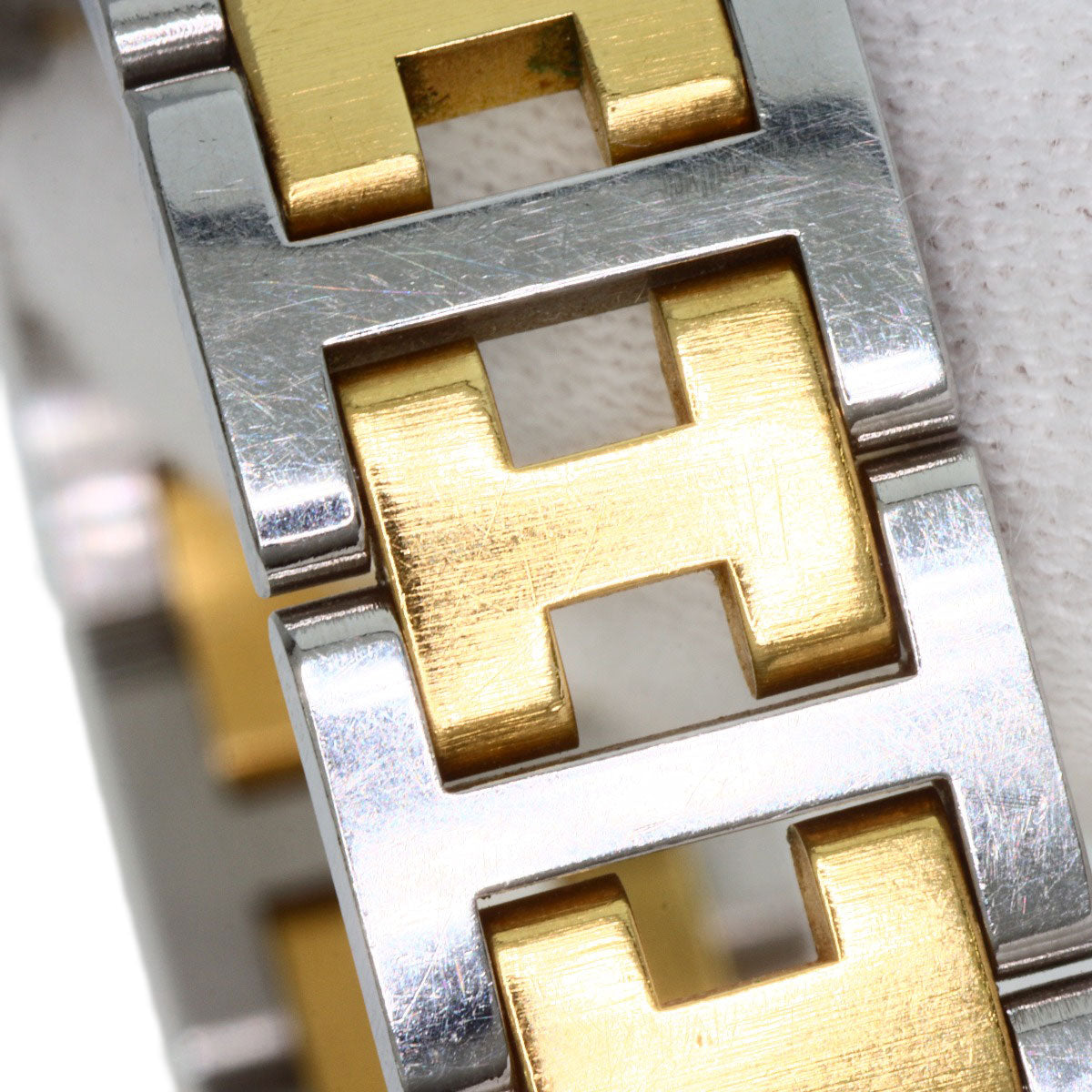 HERMES エルメス クリッパー 旧ベルト 腕時計 SS レディース 中古