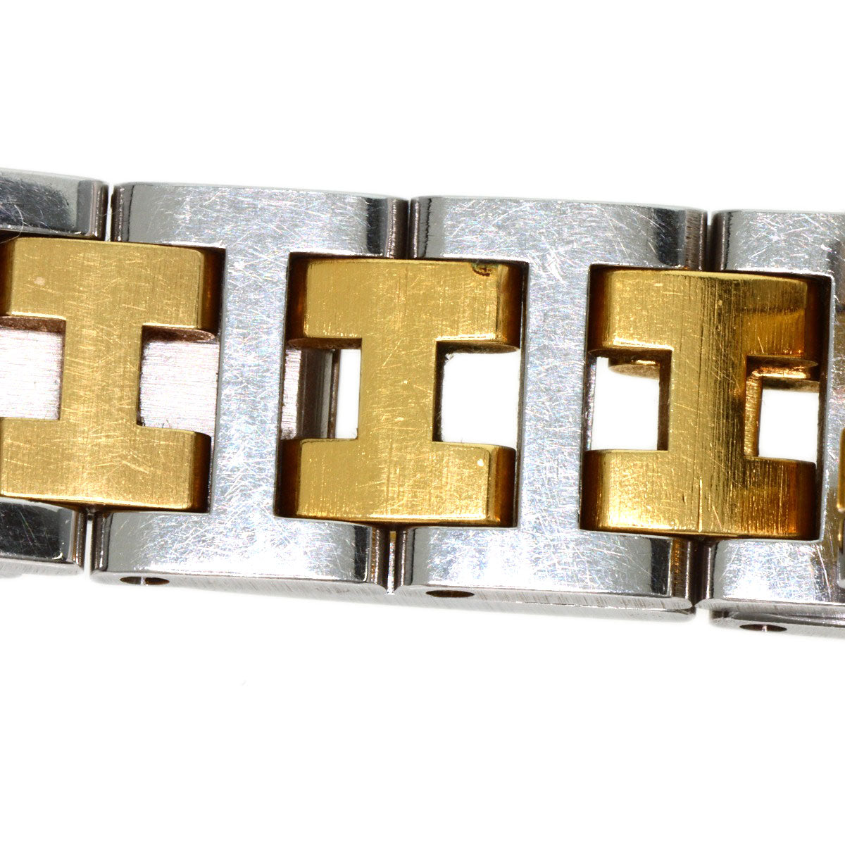 HERMES エルメス クリッパー 旧ベルト 腕時計 SS レディース 中古