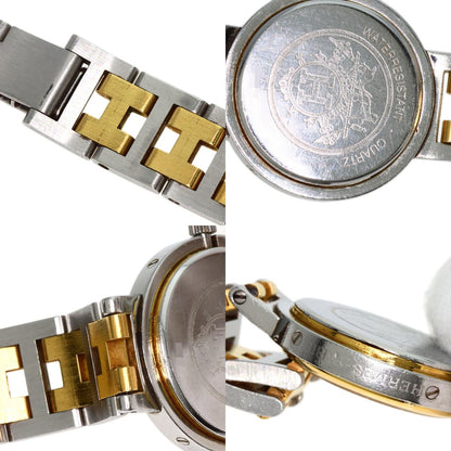 HERMES エルメス クリッパー 旧ベルト 腕時計 SS レディース 中古
