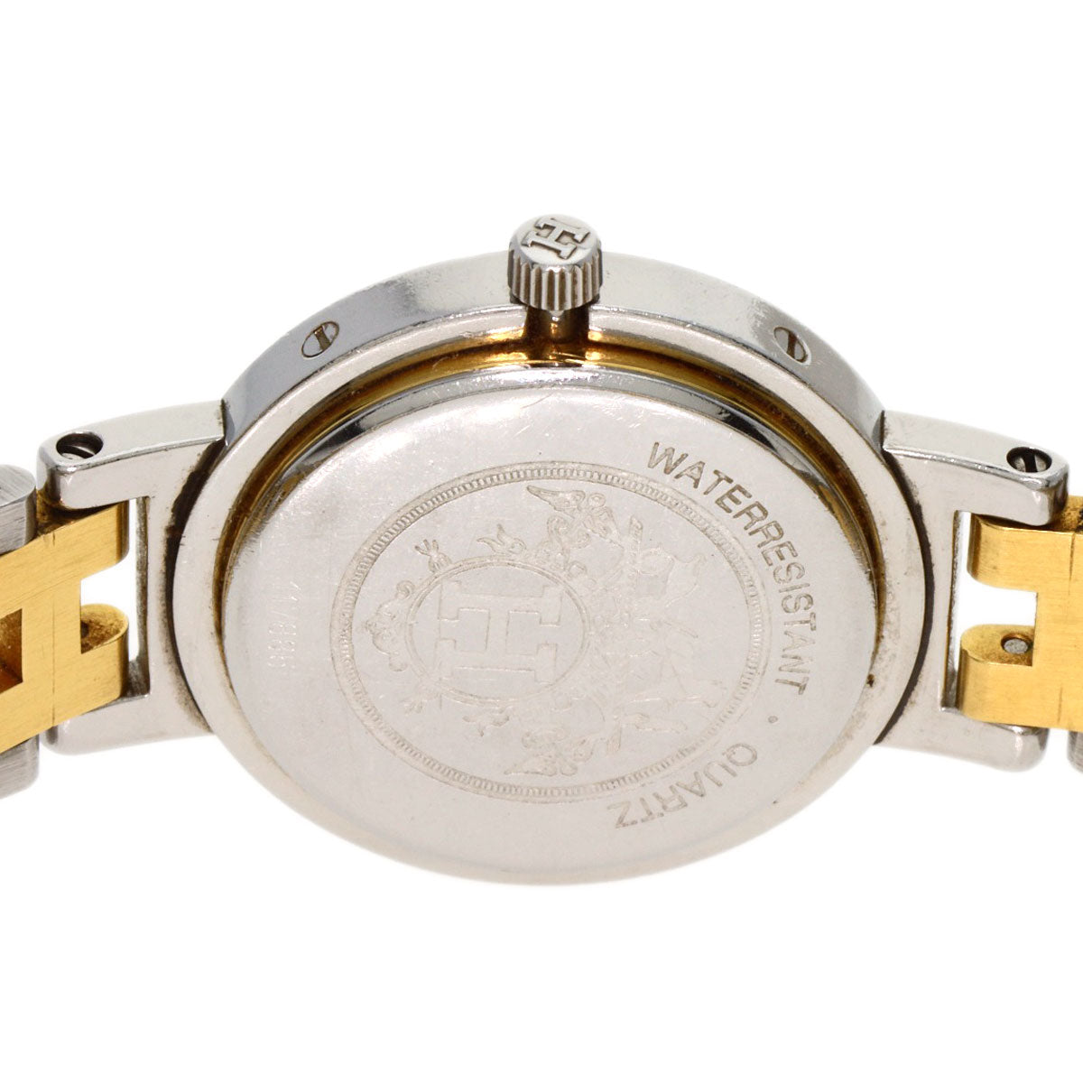 HERMES エルメス クリッパー 旧ベルト 腕時計 SS レディース 中古