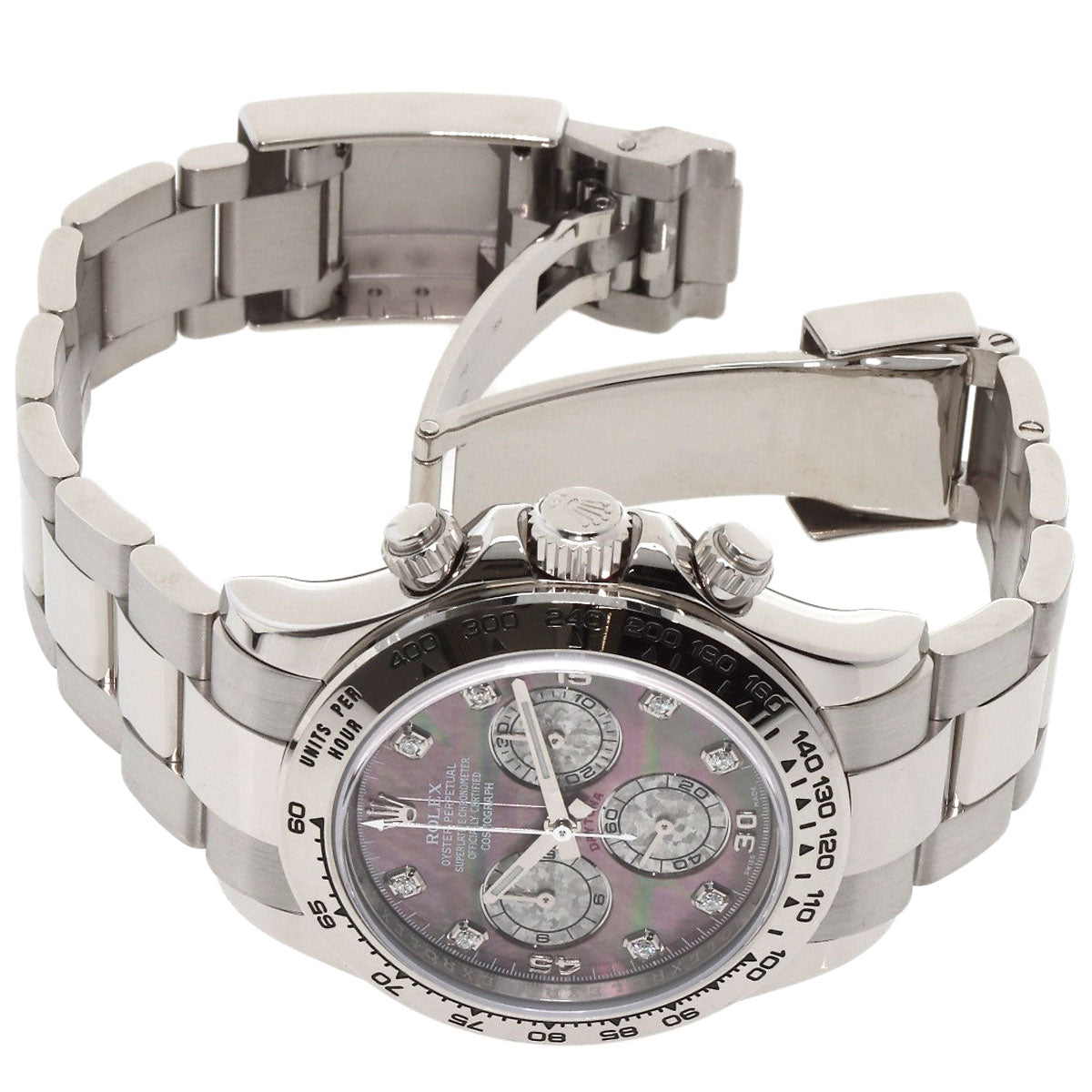 ROLEX ロレックス 116509NG コスモグラフ デイトナ 8P ダイヤモンド 腕時計 K18WG メンズ 中古