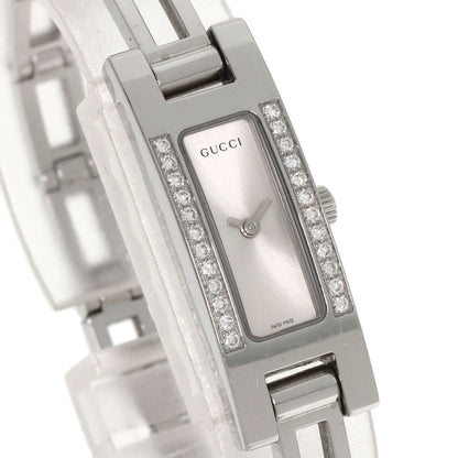 GUCCI グッチ 3900L ダイヤモンドベゼル 腕時計 SS レディース 中古