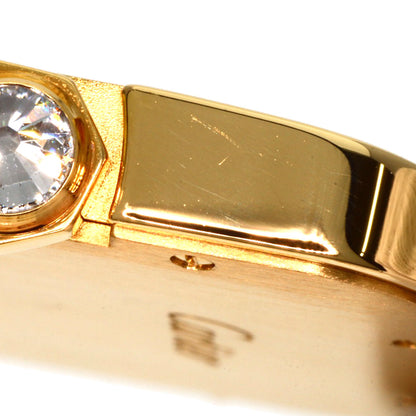 CARTIER カルティエ WH100451 サントスデュモン ダイヤモンドベゼル 腕時計 K18PG メンズ 中古