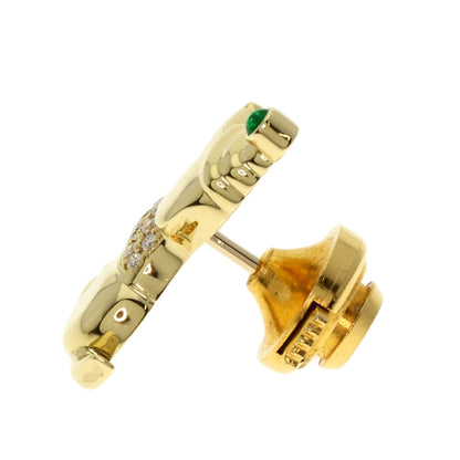 Gimel ギメル ドッグモチーフ ダイヤモンド エメラルド ピンブローチ ブローチ K18YG レディース 中古