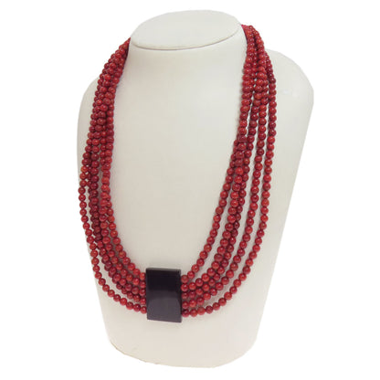 SELECT JEWELRY セレクトジュエリー ターコイズ 珊瑚 サンゴ 5点セット ネックレス 金属製 レディース 中古