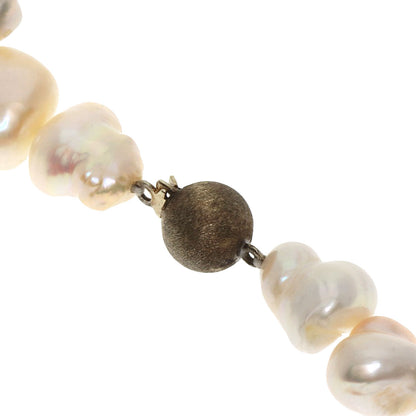 SELECT JEWELRY セレクトジュエリー 淡水バロックパール 真珠 ネックレス SV レディース 中古
