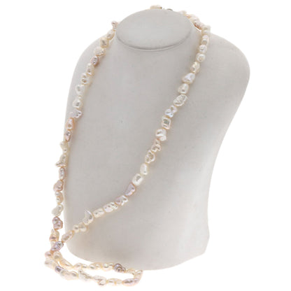SELECT JEWELRY セレクトジュエリー 淡水バロックパール 真珠 ネックレス SV レディース 中古