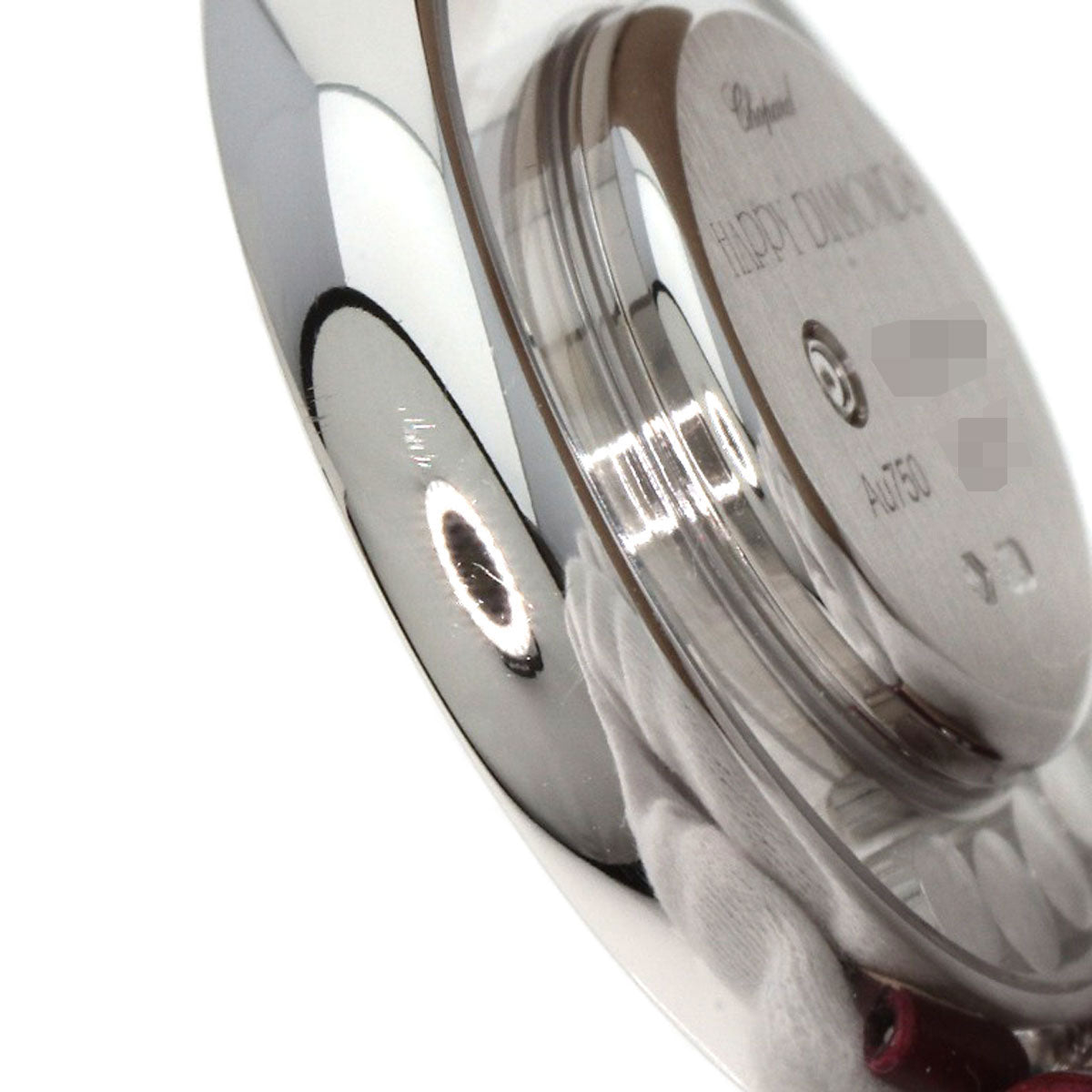 Chopard ショパール 209415-1001 ハッピーダイヤモンド アイコン 腕時計 K18WG レディース 中古