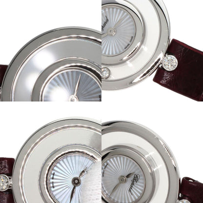 Chopard ショパール 209415-1001 ハッピーダイヤモンド アイコン 腕時計 K18WG レディース 中古