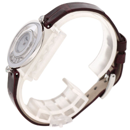 Chopard ショパール 209415-1001 ハッピーダイヤモンド アイコン 腕時計 K18WG レディース 中古