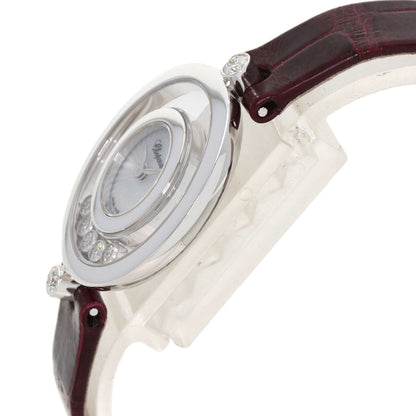 Chopard ショパール 209415-1001 ハッピーダイヤモンド アイコン 腕時計 K18WG レディース 中古