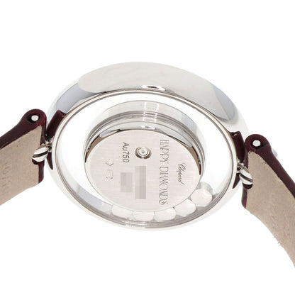 Chopard ショパール 209415-1001 ハッピーダイヤモンド アイコン 腕時計 K18WG レディース 中古