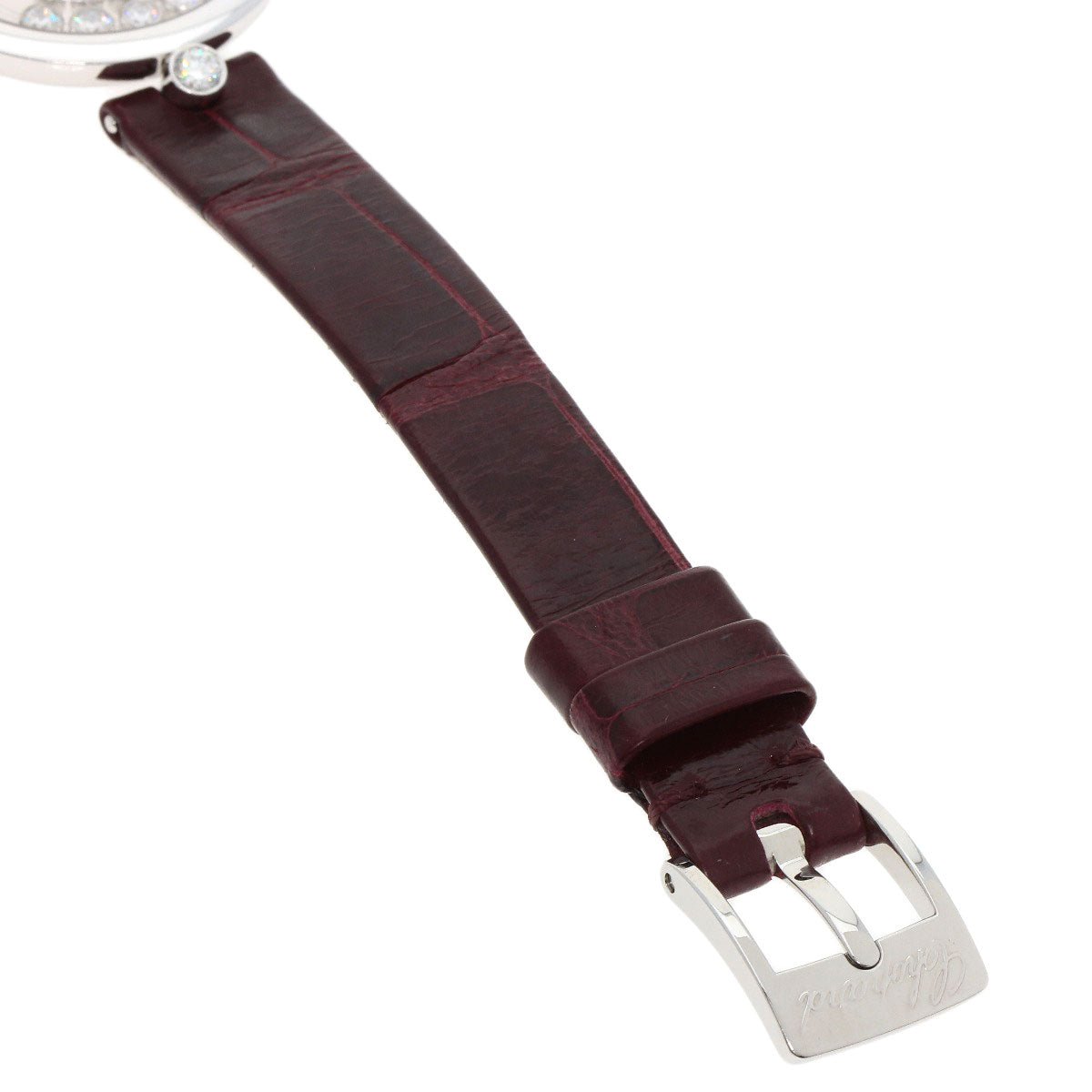 Chopard ショパール 209415-1001 ハッピーダイヤモンド アイコン 腕時計 K18WG レディース 中古