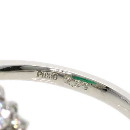 SELECT JEWELRY セレクトジュエリー エメラルド ダイヤモンド リング・指輪 PT950 レディース 中古