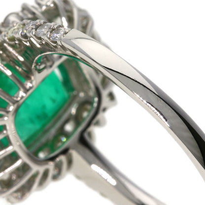 SELECT JEWELRY セレクトジュエリー エメラルド ダイヤモンド リング・指輪 PT950 レディース 中古