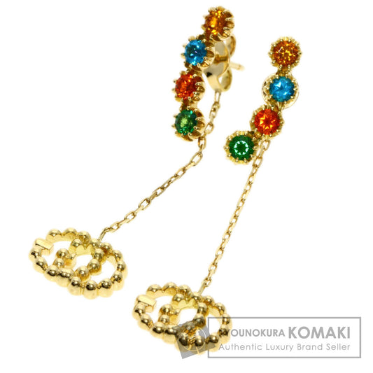 グッチ マルチストーン ダブルG ピアス 中古 商品画像1