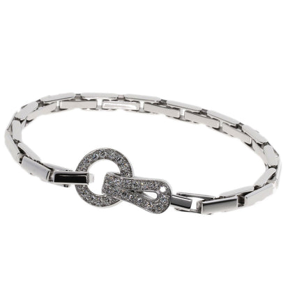 CARTIER カルティエ アグラフ ダイヤモンド ブレスレット K18WG レディース 中古