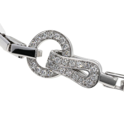 CARTIER カルティエ アグラフ ダイヤモンド ブレスレット K18WG レディース 中古