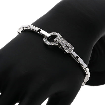 CARTIER カルティエ アグラフ ダイヤモンド ブレスレット K18WG レディース 中古