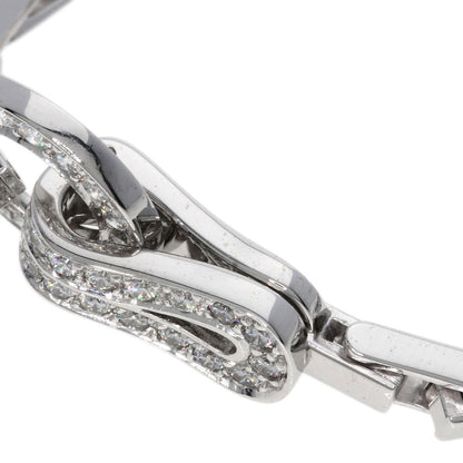 CARTIER カルティエ アグラフ ダイヤモンド ブレスレット K18WG レディース 中古