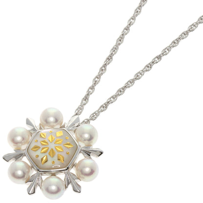 MIKIMOTO ミキモト ピクウェ アコヤパール 真珠 ネックレス K18WG レディース 中古