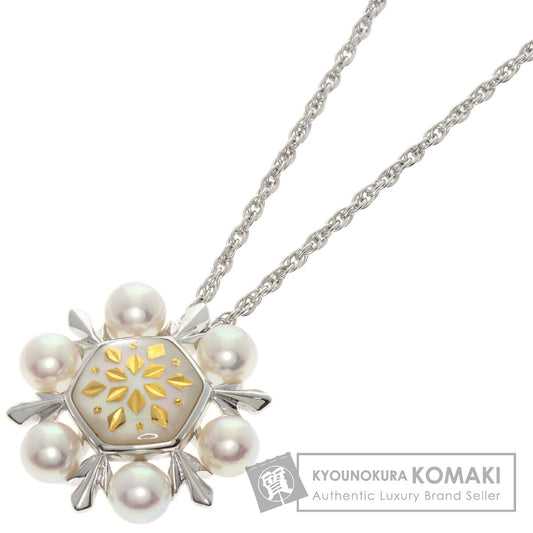 MIKIMOTO ミキモト ピクウェ アコヤパール 真珠 ネックレス K18WG レディース 中古