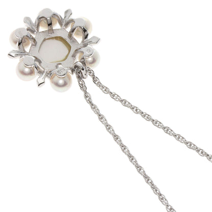 MIKIMOTO ミキモト ピクウェ アコヤパール 真珠 ネックレス K18WG レディース 中古
